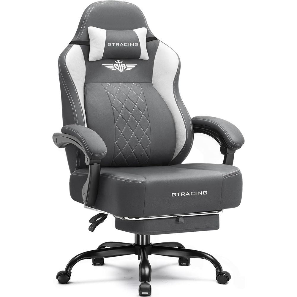 Gaming & Esports District - Ergonomiczne krzesło gamingowe z wysokim oparciem,
