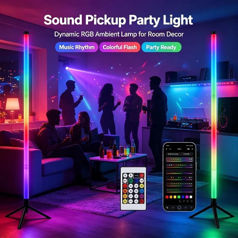 2 SZT. Lampa podłogowa RGB 120 – Esports Gaming recenzja i cena